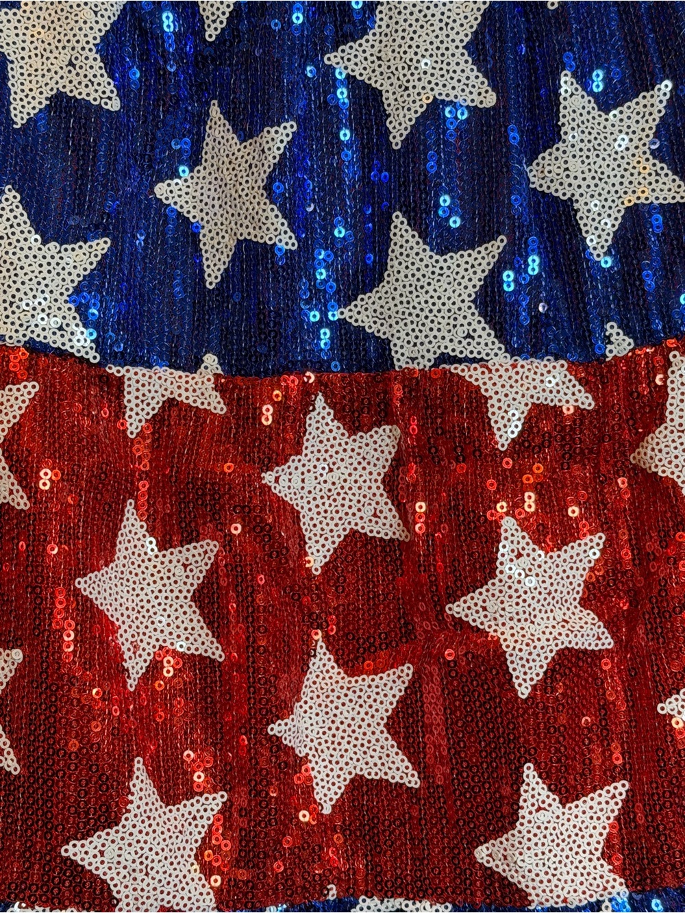✨ New with Tags (NWT) BiBi Sequin American Flag Tiered Skirt in Size XL. - Picture 2 of 10